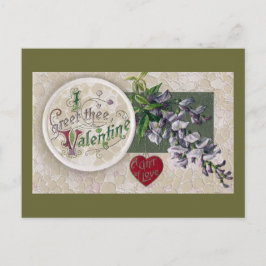 Postal Festiva Wisteria Vintage Valentine