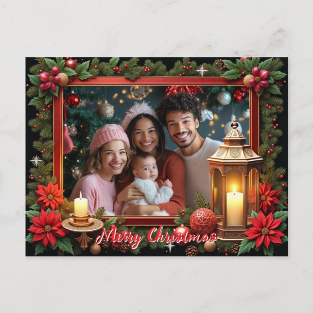 Postal Festiva With own photo Cozy Christmas Keepsake (Anverso)