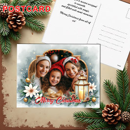 Postal Festiva With own photo Winter Wishes