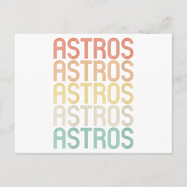 Postal Festiva Womens Astros (Anverso)