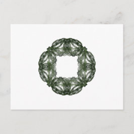 Postal Festiva Wreath, Navidades de arte fractal