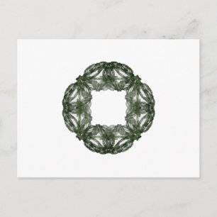Postal Festiva Wreath, Navidades de arte fractal