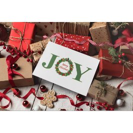 Postal Festiva Wreath, Navidades de la alegría festiva