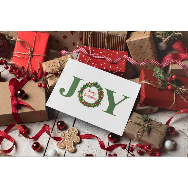 Postal Festiva Wreath, Navidades de la alegría festiva (Subido por el creador)