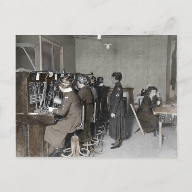 Postal Festiva Wwi de mujeres de Signal Corp (Anverso)