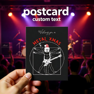 Postal Festiva X-mas metalizado - guitarrista metalizado vitruist
