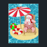 Postal Festiva xmas beach santa claus<br><div class="desc">"xmas beach santa claus ", "beach santa claus""navidades july""tropical santa claus""florida santa claus""island santa claus""california santa claus""navita santa claus""hawaii santa claus""verano santa claus" , beach ball, navidades, navidades divertidos, arena, santa, santa claus, tropical, vacaciones, xmas, california santa, florida santa, hawaii santa, xmas july, tropical santa, vacaciones santa, playa santa claus,...</div>