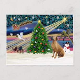 Postal Festiva Xmas Magic-Rhodesian Ridgeback