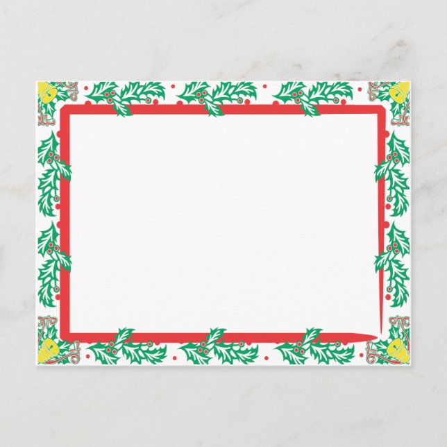 Postal Festiva XmasPhotoPostcard (Anverso)