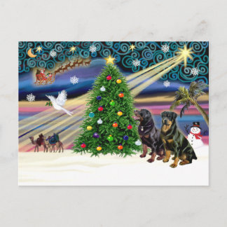 Postal Festiva Xms Magic-2 ROTTWEILERS