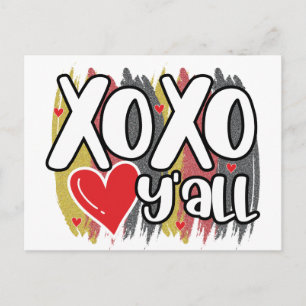 Postal Festiva XOXO San Valentín