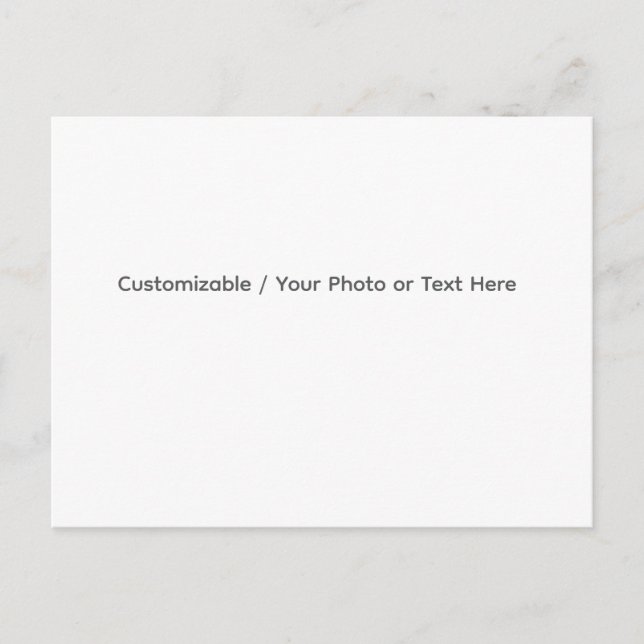 Postal Festiva Your Photo or Text Here (Customizable Design) (Anverso)