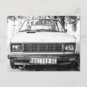 Postal Festiva Yugo, viejo equipaje de auto yugoslaviano