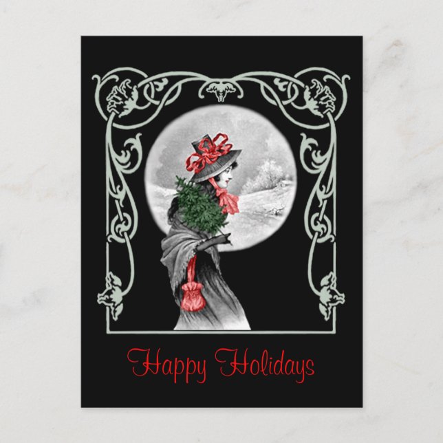 Postal Festiva Yule Maiden - Postcard (Anverso)