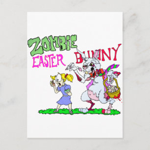Postal Festiva Zombie Easter Bunny