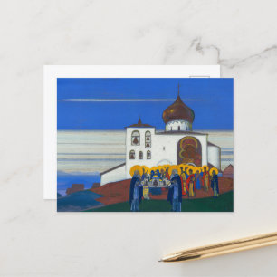 Postal Festiva Zvenigorod por Nicholas Roerich
