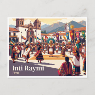 Postal Festival Cusco Inti Raymi Perú