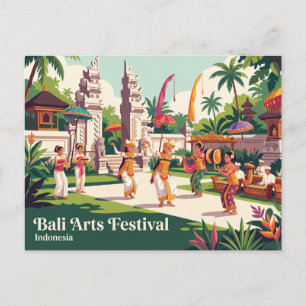 Postal Festival de Artes de Bali Indonesia