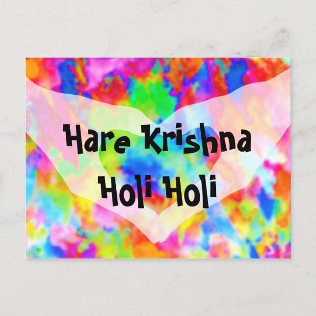 Postal Festival de Colores HOLI + tus ideas (Anverso)