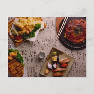 POSTAL FESTIVAL DE COMIDA JAPONÉS POSTCARD