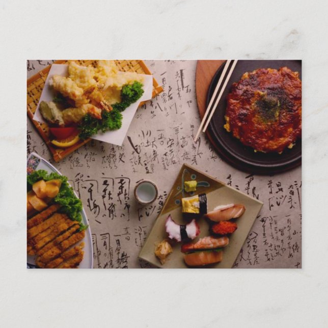 POSTAL FESTIVAL DE COMIDA JAPONÉS POSTCARD (Anverso)