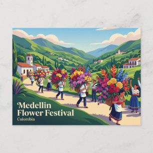 Postal Festival de Flores de Medellín Colombia