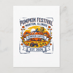 Postal Festival de la Calabaza Morton Illinois Capital de