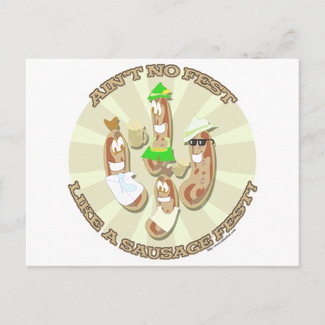 Postal ¡Festival de la Salchicha! (Anverso)