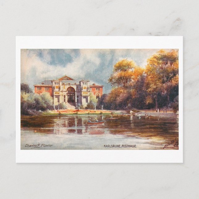 Postal Festival de la Vintage en Karlsruhe, Alemania (Anverso)