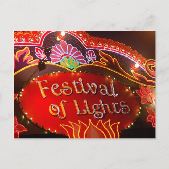 Postal Festival de las luces (Anverso)