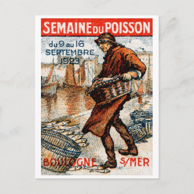 Postal Festival de Mariscos de 1923 (Anverso)
