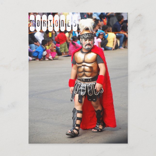Postal Festival de Moriones en Filipinas marinquesa (Anverso)