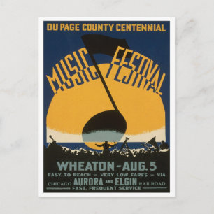 Postal Festival de Música del Condado, 1939