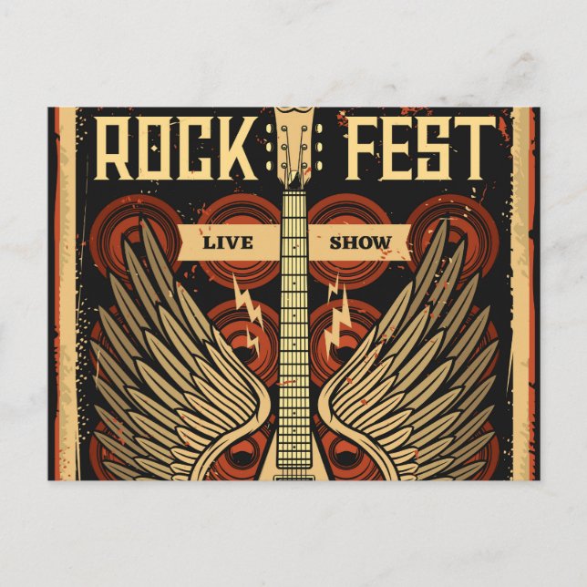 Postal Festival de rock (Anverso)