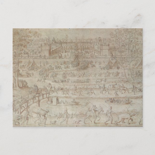 Postal Festival en el Chateau d'Anet (Anverso)