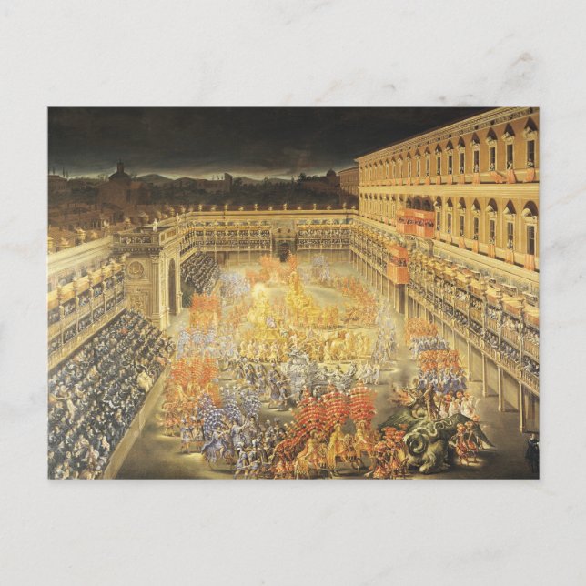 Postal Festival en honor a la Reina Christina (Anverso)