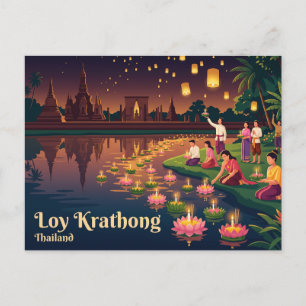 Postal Festival Loy Krathong, Tailandia