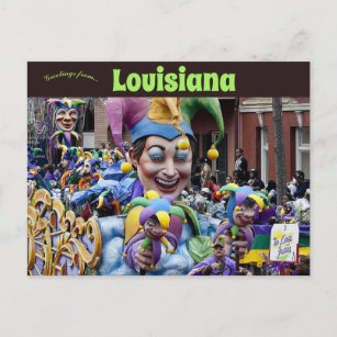 Postal Festival Mardi Gras de Nueva Orleans Louisiana