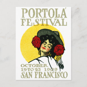 Postal Festival Portola de San Francisco 1909