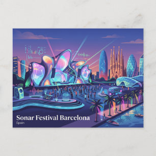 Postal Festival Sonar Barcelona España