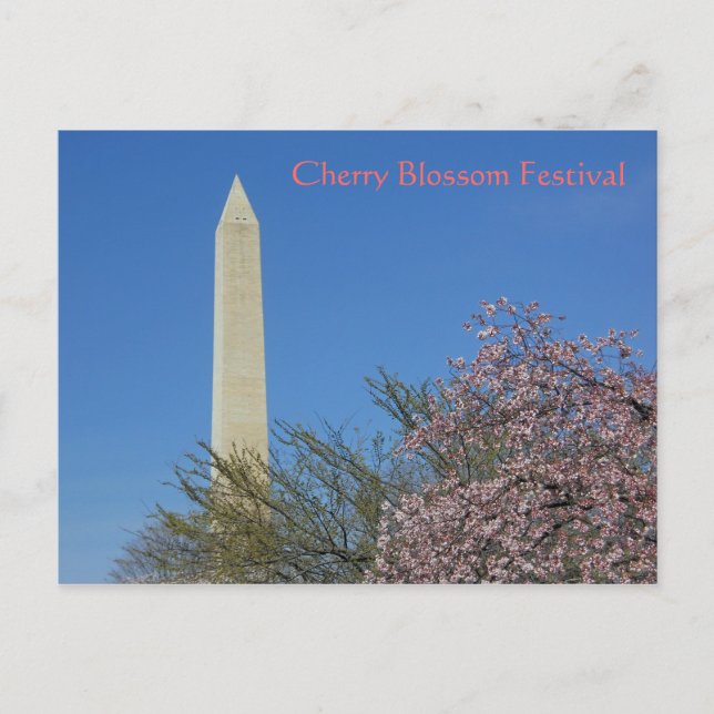 Postal Festival Washington Monument Cherry Blossom (Anverso)