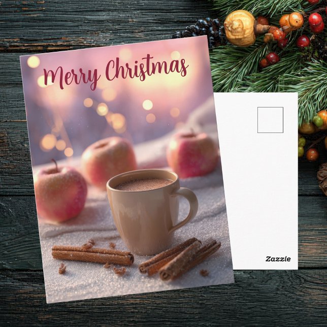Postal Festive and elegant Christmas Greeting Postcard (Subido por el creador)