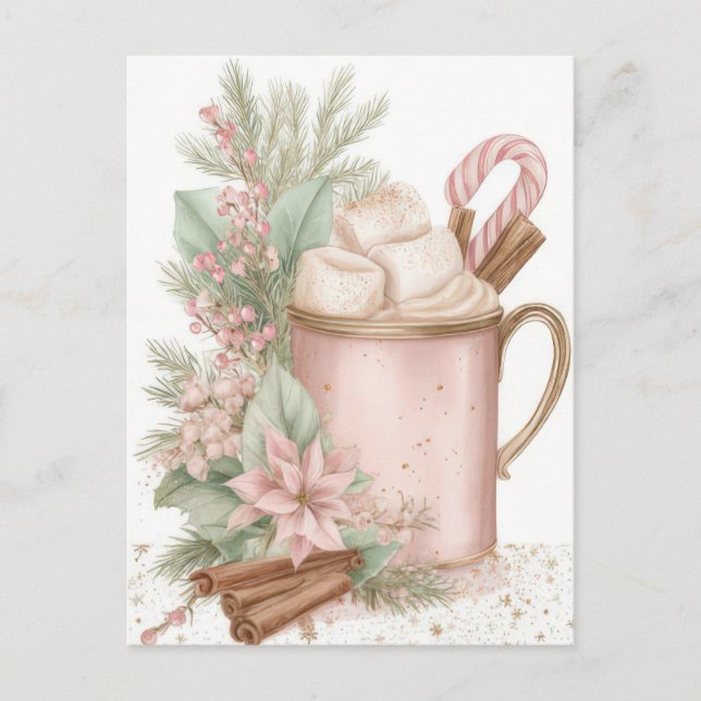 Postal Festive and elegant Pastel Christmas Mug (Anverso)