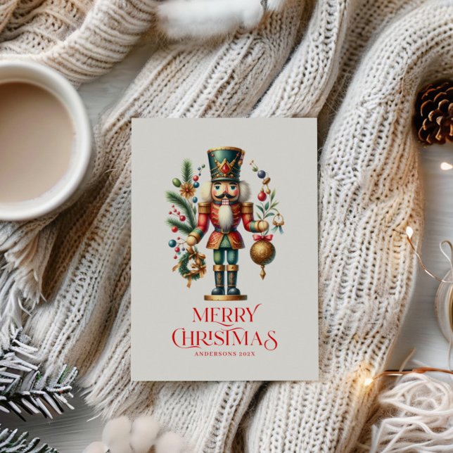 Postal Festive Christmas Nutcracker Custom Photo (Subido por el creador)