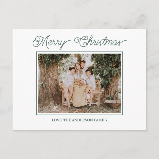 Postal Festive Merry And Bright Christmas  (Anverso)