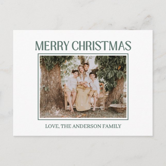 Postal Festive Merry And Bright Christmas  (Anverso)