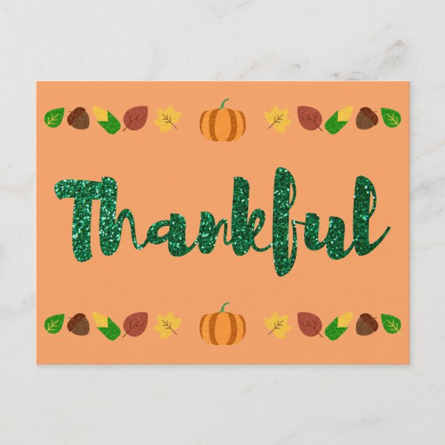 Postal Festividad de Acción de Gracias (Anverso)