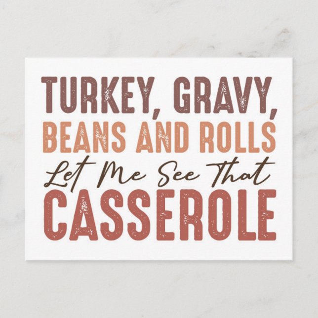 Postal Festividad de Acción de Gracias (Anverso)