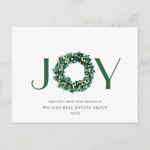 Postal Festividad de alegría Navidades de Holly Berry sal