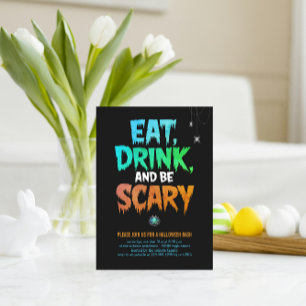 Postal Festividad de Halloween de "Come y ten miedo"